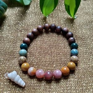 Ocean Jasper Gemstone Diffuser Bracelet